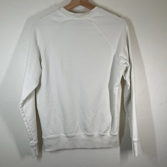 Maison Kitsune FOX HEAD PATCH CLASSIC SWEATSHIRT Men’s Size: XS White Flawed - Picture 2 of 12